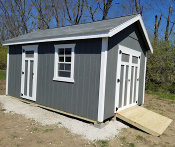 Amish A Frane Storage Barn